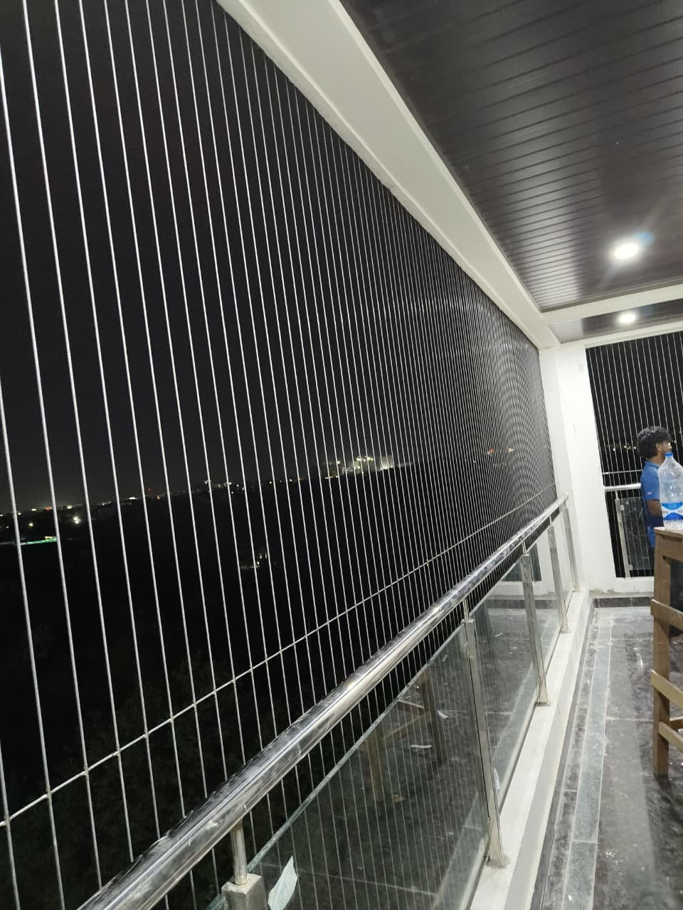 Balcony Invisible Grill Installation